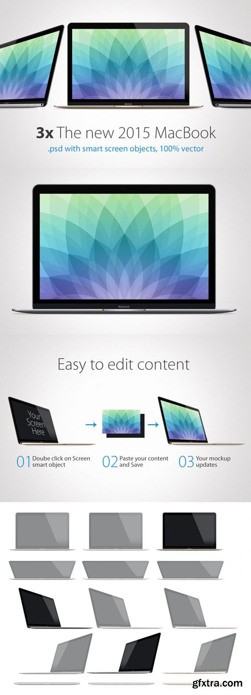 2015 MacBook Presentation Mock-Up Templates