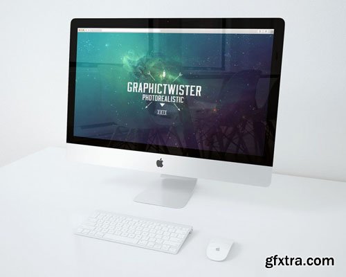 iMac Presentation Mock-Up PSD Template