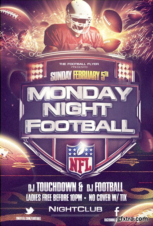 Monday Night Football Flyer Template