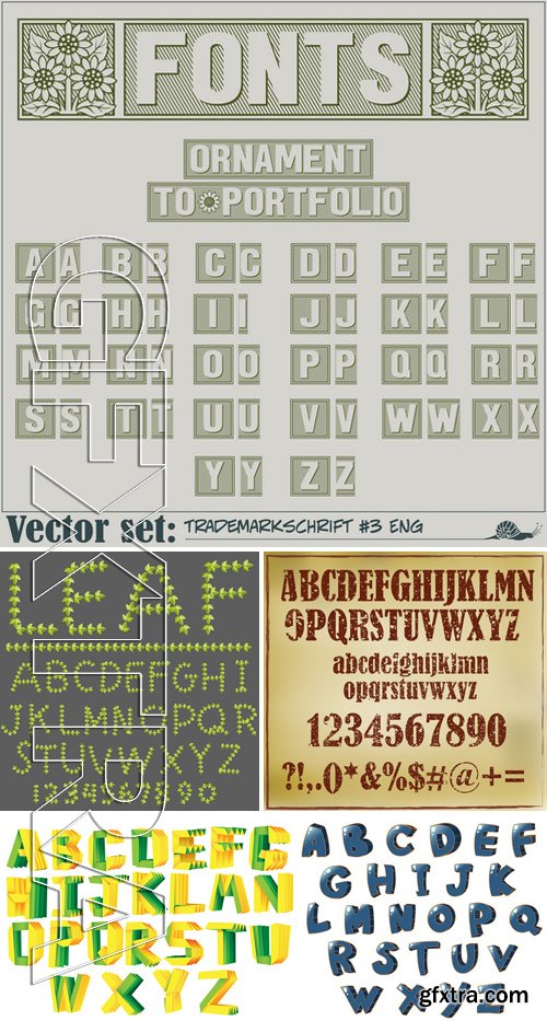 Stock Vectors - Alphabets 26