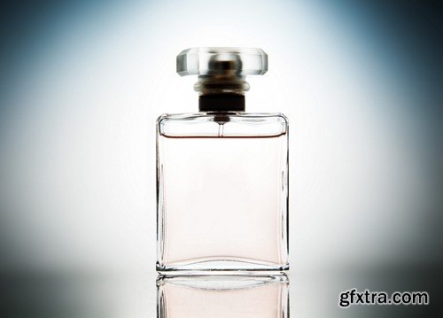 Stock Photos - Beautiful bottle of perfume