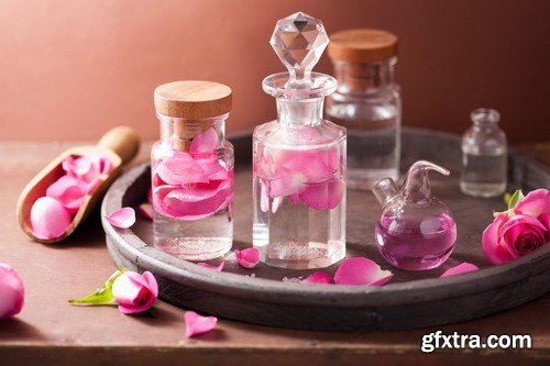 Stock Photos - Beautiful bottle of perfume