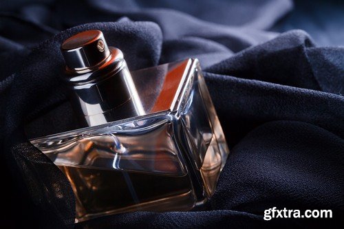 Stock Photos - Beautiful bottle of perfume