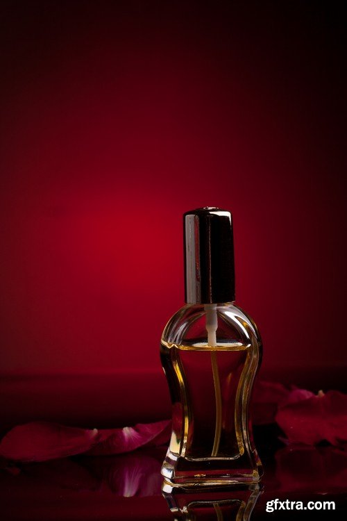 Stock Photos - Beautiful bottle of perfume