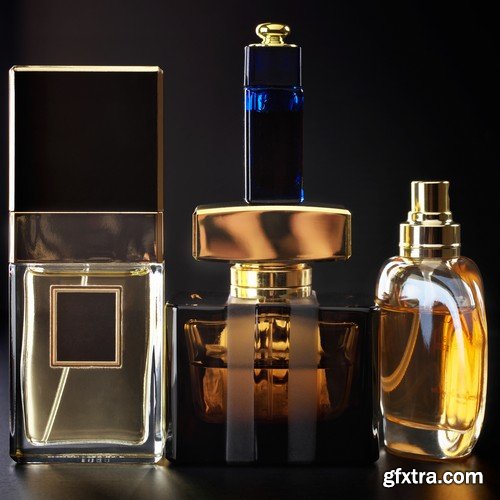 Stock Photos - Beautiful bottle of perfume