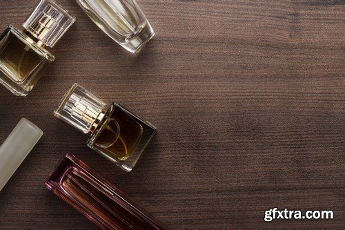 Stock Photos - Beautiful bottle of perfume