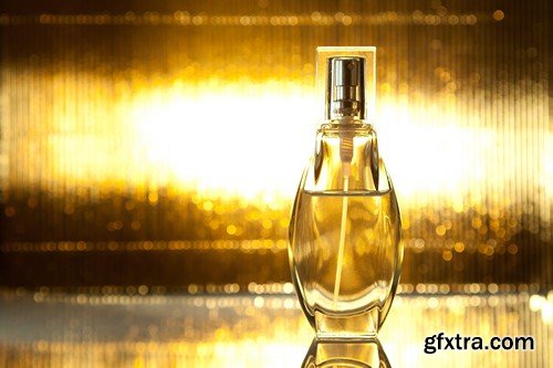 Stock Photos - Beautiful bottle of perfume