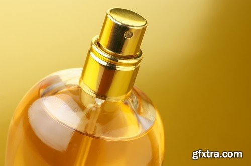 Stock Photos - Beautiful bottle of perfume