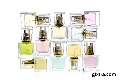 Stock Photos - Beautiful bottle of perfume