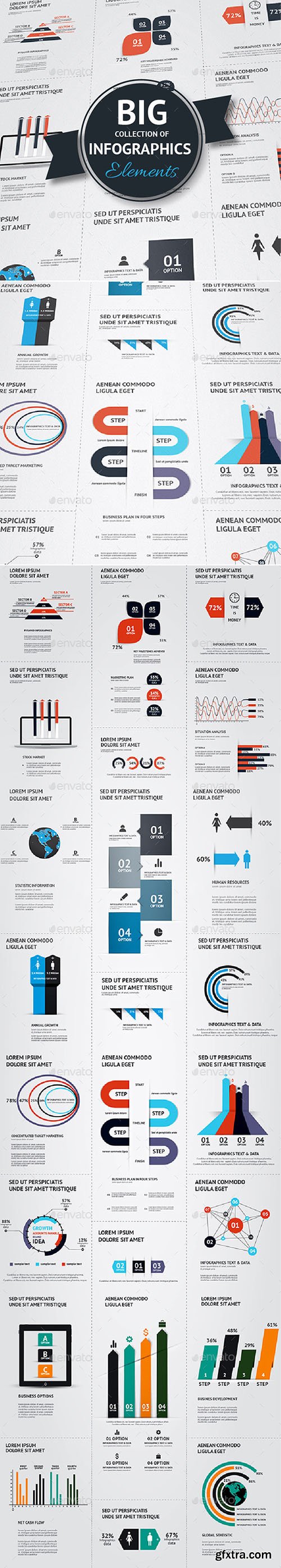 GraphicRiver Big Set of Infographic Elements 9616373