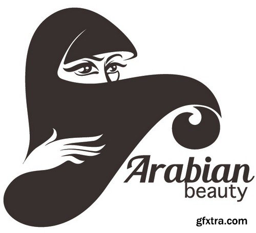 Stock Vectors - Muslim woman 2, 25xEPS