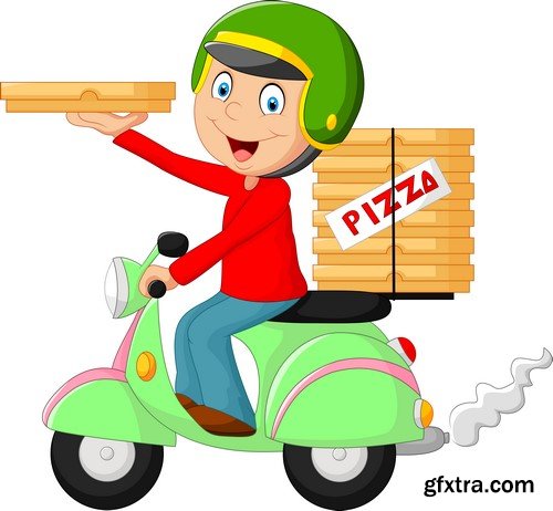 Pizza & delivery 7x JPEG