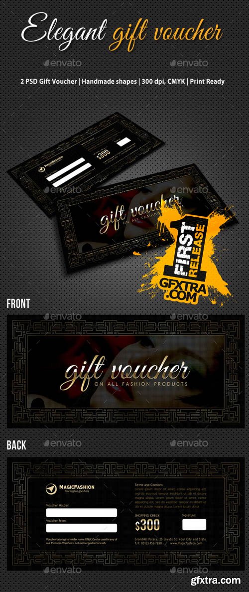 Elegant Gift Voucher V03 - GraphicRiver 11018402