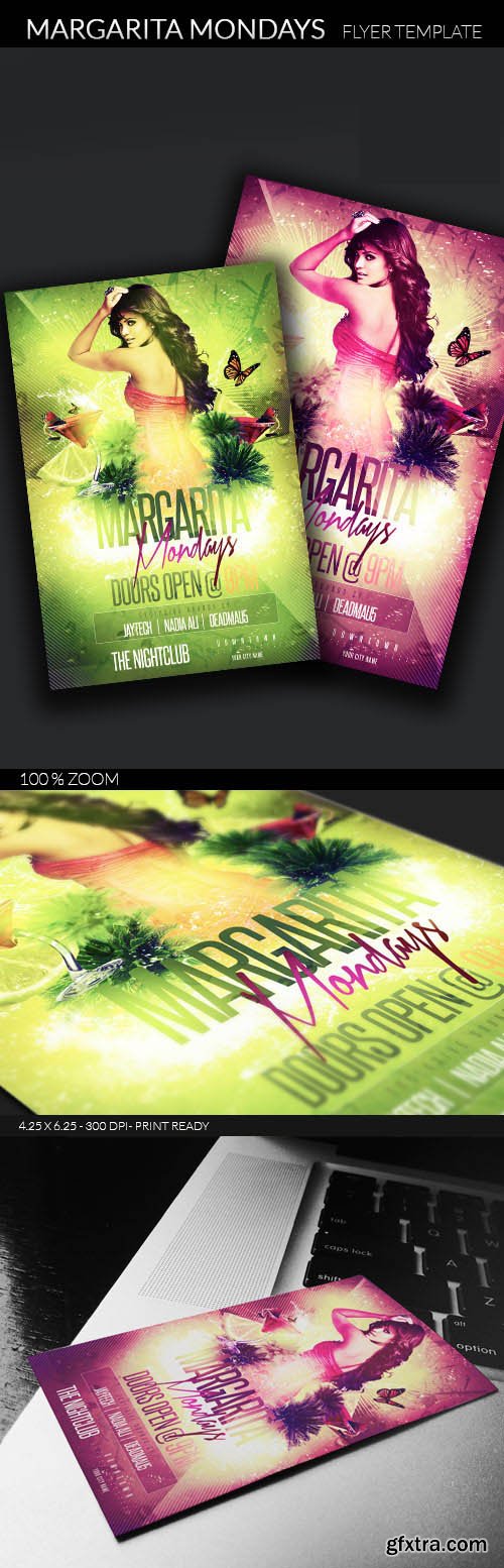 Margarita Mondays PSD Flyer Template