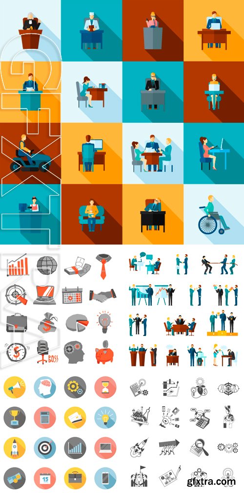 Stock Vectors - Business icons set