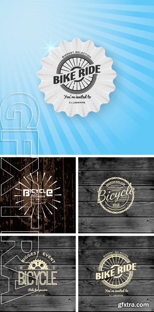 Stock Vectors - Bicycle badges logos