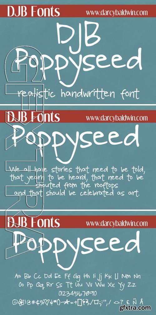 CM253678 - DJB Poppyseed Font