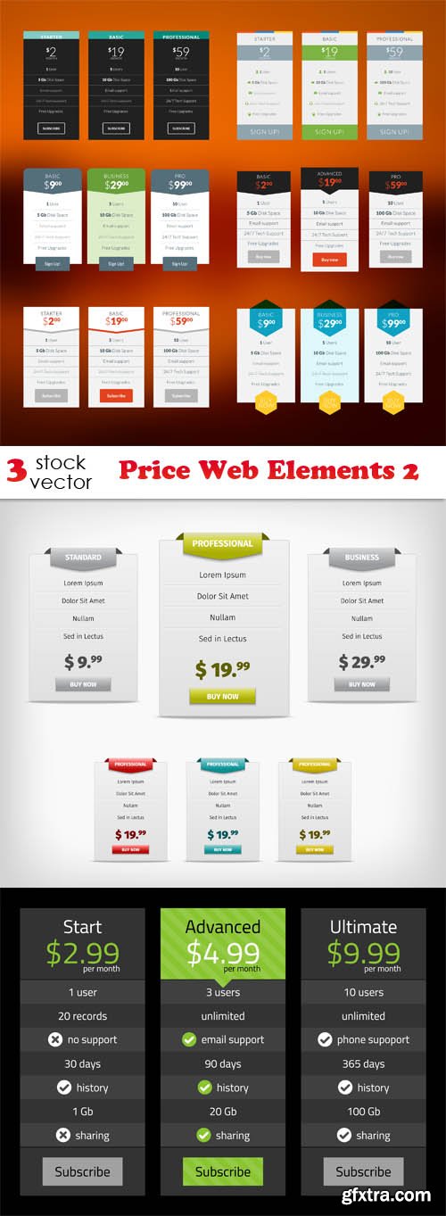 Vectors - Price Web Elements 2