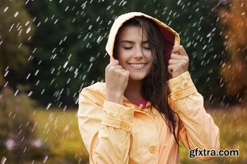 Collection rainy day rain umbrella people in the rain water on the asphalt 25 HQ Jpeg