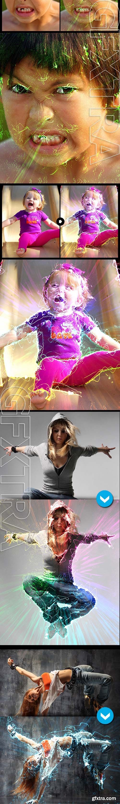 Energetic Ray Photoshop Action - GraphicRiver 9996718