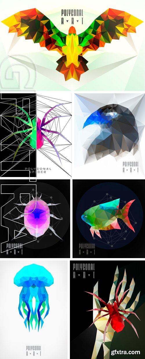 Stock Vectors - Abstract polygonal