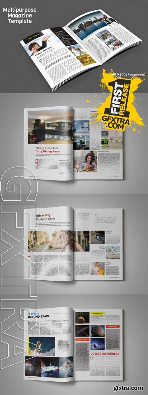 Indesign Magazine Template - CM 248858