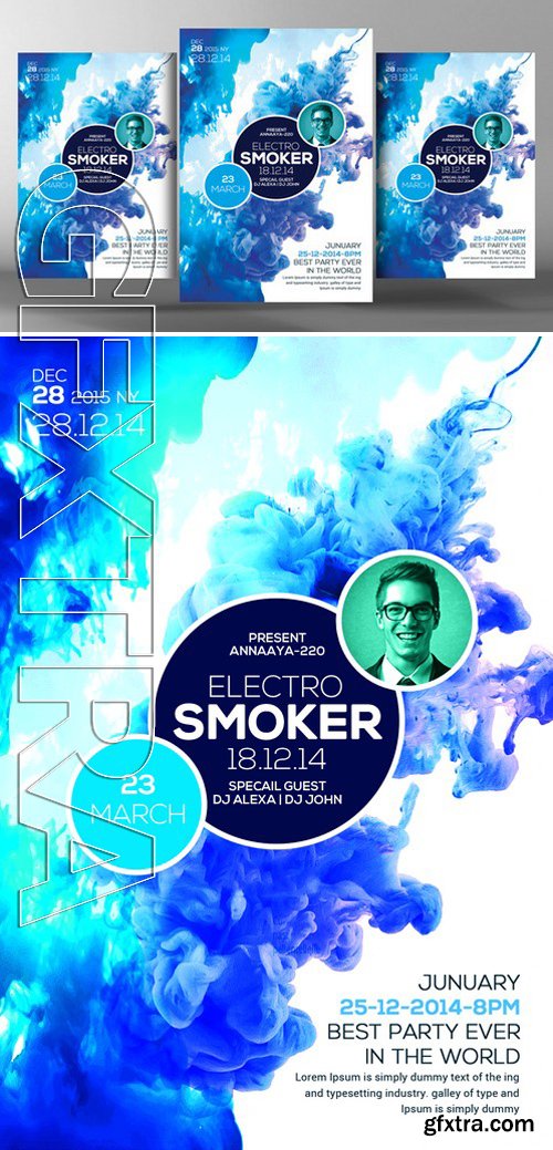 CM252142 - Electro Smoke Futuristic Flyer