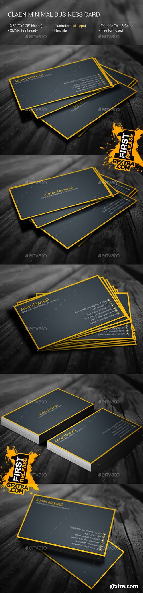 GraphicRiver Clean Minimal Business Card