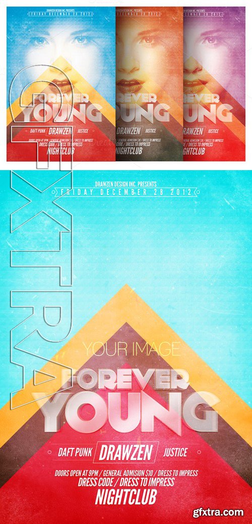 CM - Forever Young Flyer Template