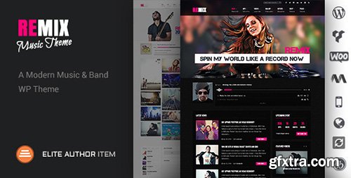 ThemeForest - Remix v2.1.1 - Music Band Club Party Event WP Theme