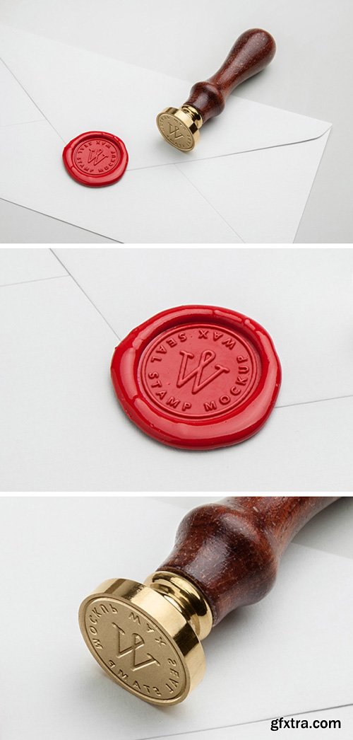 PSD Mock-Up - Wax Seal Stamp