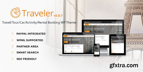 ThemeForest - Traveler v1.0.6 - Travel/Tour/Booking WordPress Theme