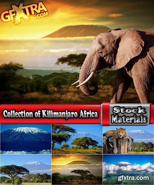 Collection of Kilimanjaro Africa landscape elephant giraffe leopard lion mountain volcano 25 HQ Jpeg