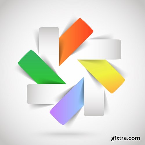 Collection of vector logo image abstraction 25 Eps