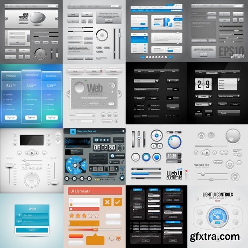 Collection of website templates #8-25 Eps