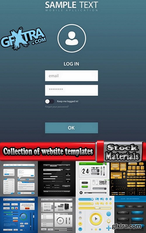 Collection of website templates #8-25 Eps