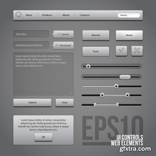 Collection of website templates #8-25 Eps