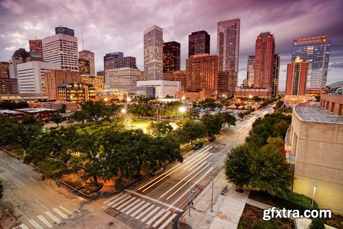 Collection of the most beautiful places Houston skyscraper night city lights 25 HQ Jpeg