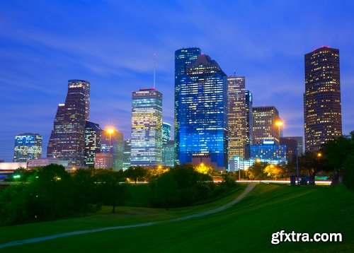 Collection of the most beautiful places Houston skyscraper night city lights 25 HQ Jpeg