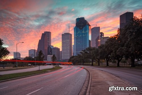 Collection of the most beautiful places Houston skyscraper night city lights 25 HQ Jpeg