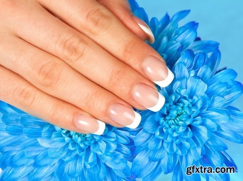 Collection of make-up manicure nail pattern on the nail 25 HQ Jpeg