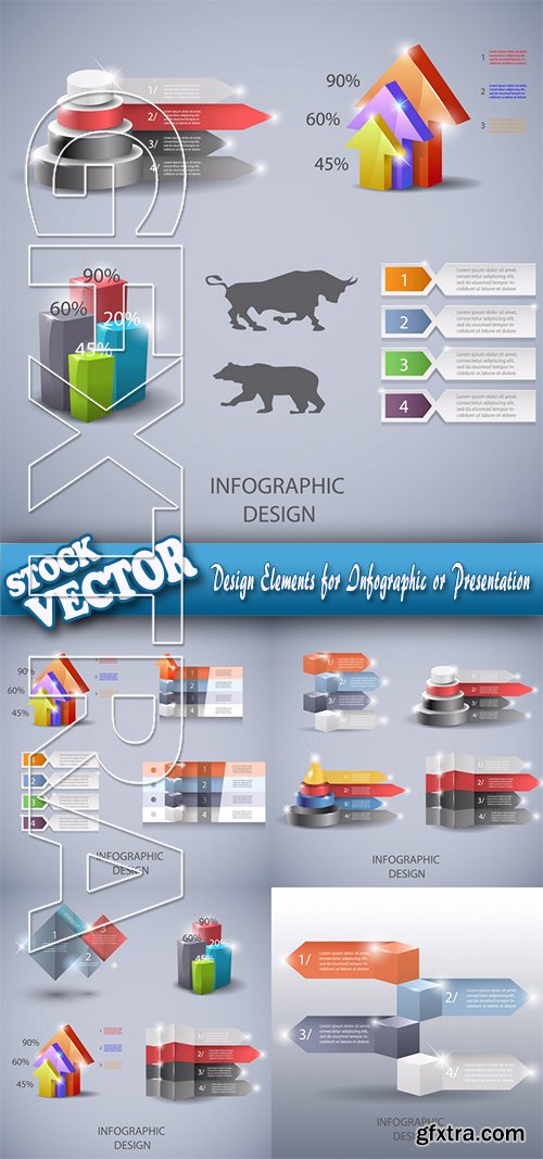 Stock Vector - Design Elements for Infographic or Presentation