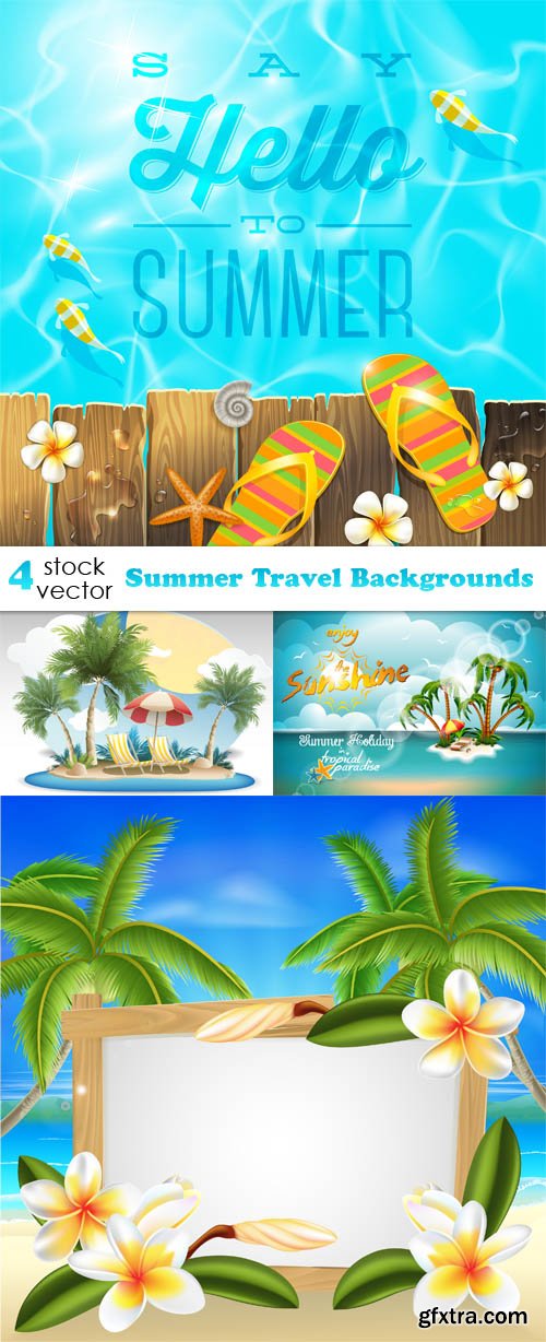 Vectors - Summer Travel Backgrounds