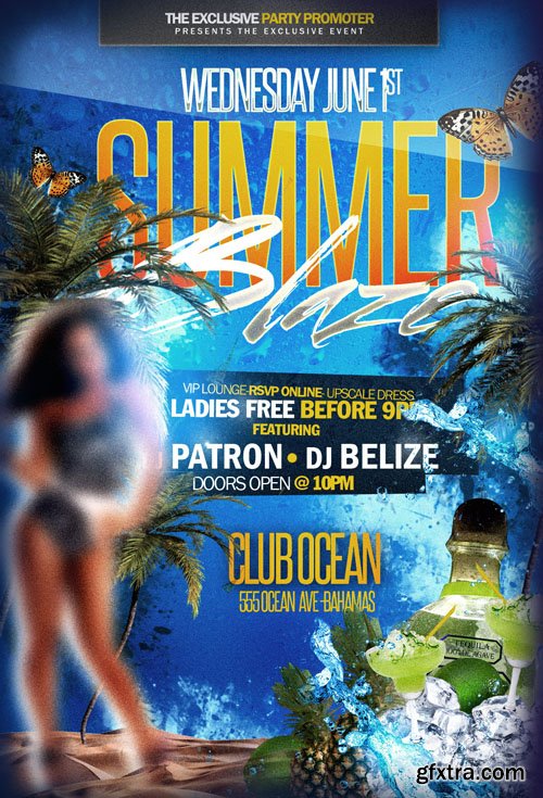 Summer Blaze Flyer Template