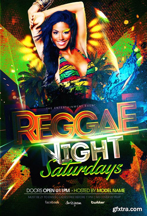 Reggae Nightlife Flyer Template