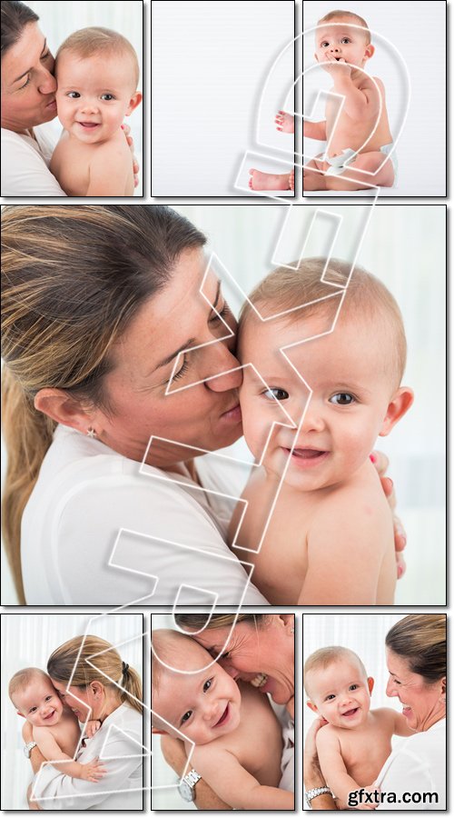 Mother with her beloved baby - Stock photo