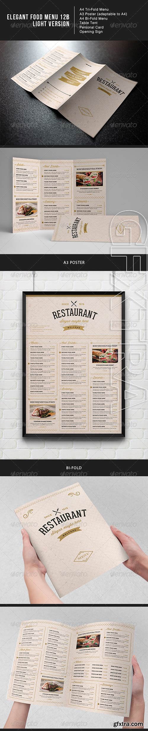 GraphicRiver - Elegant Food Menu 12b - Light Version 8001700