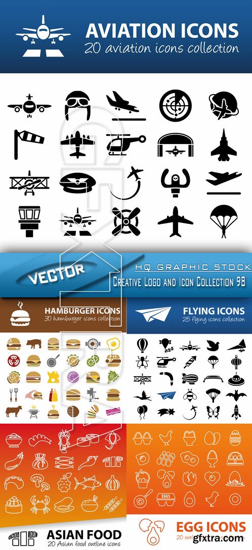 Stock Vector - Creative Logo and Icon Collection 98