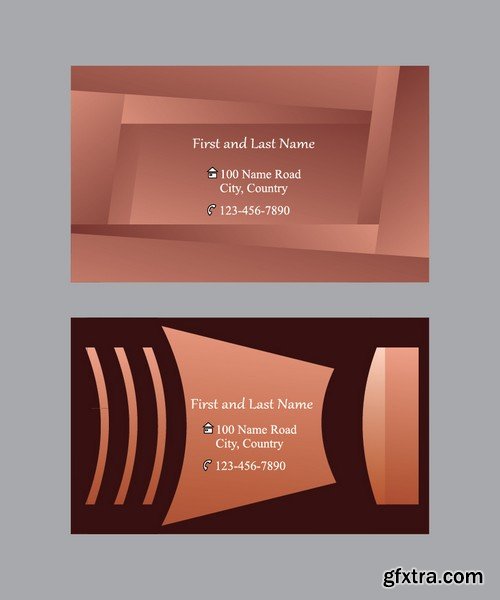 Stock Vectors - Business Card Template 8, 25xEPS