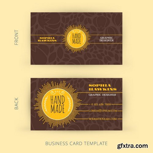 Stock Vectors - Business Card Template 8, 25xEPS